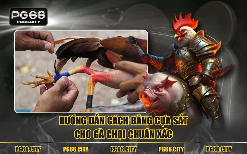 Hướng dẫn cách băng cựa sắt cho gà chọi chuẩn xác