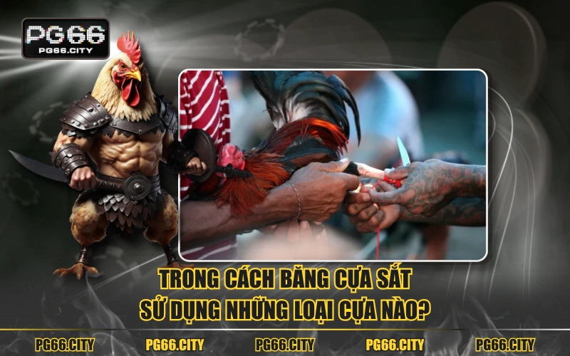 Trong cách băng cựa sắt sử dụng những loại cựa nào?